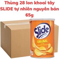 Khoai tây lon SLIDE vị tự nhiên lon 65g