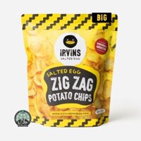 Khoai tây trứng muối Zig Zag 230g IRVINS - Big Salted Egg Zig Zag Potato Chips