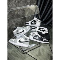 [Khoaisneaker] Giày thể thao cổ cao | Jordan1 Mid Black White