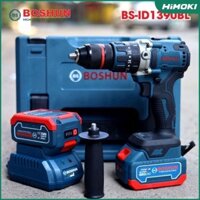 Khoan pi.m 3 chức năng BOSHUN/ BS-ID1390BL /Không chổi than/ Máy khoan pi.m 13mm có autolock  dụng cụ thiết bị máy móc