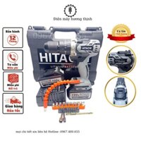 Khoan pin, may  khoan cầm tay HITACHI đa chức năng Máy bắn vít,Khoan bê tông,khoan sắt...tặng kèm mũi khoan,bộ phụ kiện