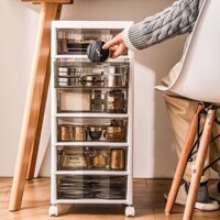 Khoảng Cách Tủ Bảo Quản Di Động Giá Để Đồ Chơi Trẻ Em Tủ Ăn Nhẹ Tủ Khóa Nhựa Nhiều Lớp Tủ Bảo Quản Có Bánh Xe