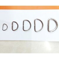 Khoen chữ D Bằng sắt Bán sỉ - Size 1.5cm 2cm 2.5cm 3cm - Phụ kiện túi xách, balo, đồ da, thủ công Bịch 0.5kg / 1kg