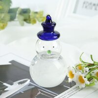 Khối 30 Ml Mini Người Tuyết Dự Báo Thời Tiết Bình Pha Lê Bão Kính Trang Trí Nội Thất Văn Phòng Phòng