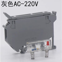 Khối đầu cuối UK5-HESI UK5RD có đèn 4 cầu chì chống cháy vuông Loại đường ray LED UK5-HESI (220V) có màu xám nhạt (50 chiếc)