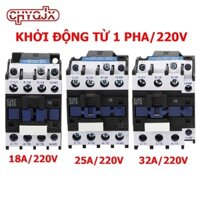Khởi động từ 1 pha 18A, 25A 32A AC 220V