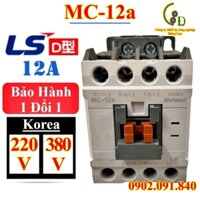 Khởi động từ 3 pha 12A 220V/AC 380V/AC ✴️VIP✴️ contactor (công tắc tơ) 3P coil 220v 5.5kw 1NO LS series MC-12a