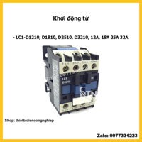 Khởi động từ Contactor LC1 - D1210 D1810 D2510 D3210 12A 18A 25A 32A