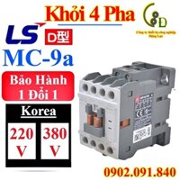 Khởi động từ LS MC-9a 220V 4 pha, 380V/AC 4 cực, contactor 1NO coil 220VAC, 380V giá tốt, uy tín