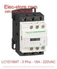 Khởi Động Từ Schneider LC1D18 - Contactor Schneider LC1D18M7 - Khởi 3 Pha 18A 220VAC