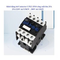 Khởi động từ/Contactor - khởi động từ 1 pha,3pha công suất tải 12A/18A/25/32A từ 0 - 15KW