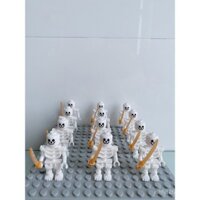 Khối lắp ráp lễ hội Qixi, mô hình bộ xương, loạt lâu đài, quân đội cướp biển, đồ chơi Ninjago cho bé trai