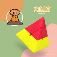 Khối núi lửa cho trẻ em Qiyi, hình kim tự tháp, đồ chơi 3 màu cho trường mẫu giáo, núi lửa, Cô bé quàng khăn đỏ, bánh pudding, bánh burger, lá phong