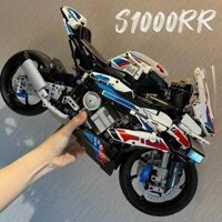 Khối xây dựng BMW M1000RR tương thích Le Lego xe máy người lớn mô hình lớn câu đố lắp ráp đồ chơi xe hơi cậu bé