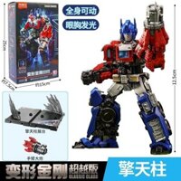Khối xây dựng Bruco Transformers ngoài phiên bản Optimus Prime Robot ô tô Bumblebee Gorilla Boy Toy