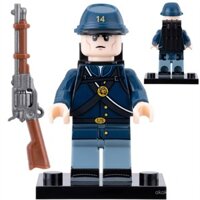 Khối xây dựng chiến tranh dân sự mới, mô hình người lính, lính bộ binh Kangzhou, bộ binh Texas, khối lắp ráp HY46