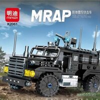 Khối xây dựng cho trẻ em, đội cảnh sát đặc biệt, xe bọc thép chống bom, chống phục kích, máy bay trực thăng, đồ chơi giáo dục lắp ráp, quà tặng cho bé trai