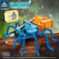 Khối xây dựng côn trùng Tương thích với  côn trùng động vật chân đốt loạt nhện mô hình rết đồ trang trí giáo dục trẻ em