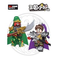 Khối xây dựng Diku, mô hình minifigure hiếm có, Guan Yu, Lu Bu, anh hùng Tam Quốc, lính cổ, đồ chơi lắp ráp của bên thứ ba