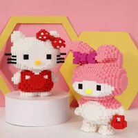 Khối xây dựng Đồ chơi lắp ráp giáo dục giải nén Hello Kitty hjg52