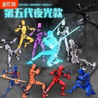 Khối xây dựng Dummy 13 con búp bê may mắn nhiều khớp có thể di chuyển siêu 3d in hình củ cải nhỏ bé trai đồ chơi