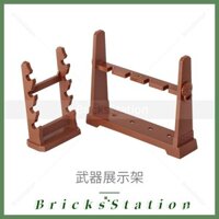 Khối xây dựng hạt nhỏ Minifigure FD Phụ kiện bên thứ ba Trưng bày cảnh Đế vũ khí Đồ chơi lắp ráp Bàn lưu trữ BDIY