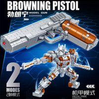 Khối xây dựng lắp ráp loạt mecha Desert Eagle