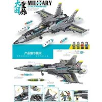 Khối xây dựng Lego tương thích J-15 Mô hình máy bay chiến đấu Cậu bé lắp ráp Đồ chơi giáo dục lớn Độ khó cao J-20 Quà tặng 3.14