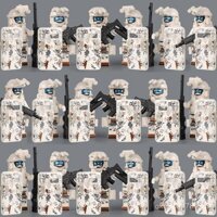 Khối xây dựng lực lượng đặc biệt mới, nhân vật quân đội, SWAT, trang bị đầy đủ, mô hình cảnh sát, đồ chơi giáo dục cho bé trai W6GZ