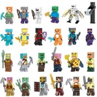 Khối Xây Dựng Minecraft Minifigure Trọn Bộ Trẻ Em Lắp Ráp Đồ Chơi Làng Nhà Búp Bê Mô Hình Hàng Hóa KOK3