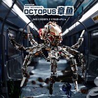 Khối xây dựng mô hình đại dương biến thể cơ bạch tuộc lắp đồ trang trí DIY đồ chơi thủ công