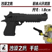 Khối xây dựng mô hình quân đội tương thích với bên thứ ba, phụ kiện súng lục Desert Eagle cao cấp cho lực lượng đặc biệt, đồ chơi cho bé trai