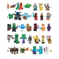 Khối xây dựng mô hình Minecraft, đồ chơi giáo dục, mô hình làng xương, mô hình ngoại vi Creeper, quà tặng Steve
