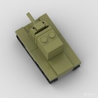Khối xây dựng MOC KV-2 xe tăng hạng nặng Liên Xô, dòng xe tăng mini, trò chơi board game, mô hình xe tăng cờ vua