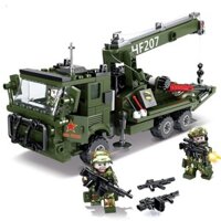 Khối xây dựng mới Thiết bị quân đội Xe cứu hộ Cần cẩu Lãnh đạo di động Phóng tên lửa Xe tên lửa Đồ chơi lắp ráp 5WMS