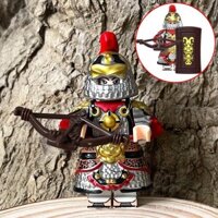 Khối xây dựng phong cách cổ xưa, áo giáp quân đội, người lính nỏ, mô hình tướng quân, đồ chơi xếp hình cho trẻ em từ 6 đến 12 tuổi