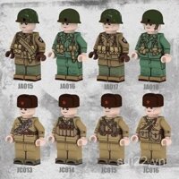 Khối xây dựng quân đội MOC mới, mô hình nhỏ tương thích với binh lính Chiến tranh Triều Tiên và Chiến tranh Việt Nam cũng như bộ đồ chơi lắp ráp binh lính Mỹ E3OK