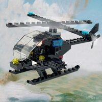 Khối xây dựng quân sự MOC, máy bay trực thăng vũ trang, máy bay chiến đấu SWAT, đồ chơi giáo dục lắp ráp cho trẻ em, bán chạy 75TT
