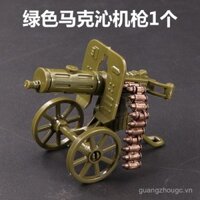 Khối xây dựng quân sự mới, nhân vật binh sĩ, vũ khí MOC, pháo núi, súng máy chống không, súng máy, pháo, đồ chơi lắp ráp hạt nhỏ