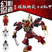 Khối xây dựng robot Ninjago Boys Mecha Warrior X, quà tặng lắp ráp giáo dục cho trẻ em