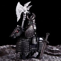 Khối xây dựng Trung Quốc, binh sĩ cổ đại, hiệp sĩ thời trung cổ, thập tự chinh bóng tối, đồ chơi lắp ráp Elf bạc bí mật, mô hình minifigure của bên thứ ba