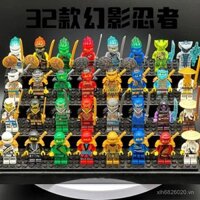 Khối xây dựng Trung Quốc, mô hình Ninjago, Lloyd vàng, mô hình xe máy Nini, khối xây dựng lắp ráp, quà tặng đồ chơi cho bé trai