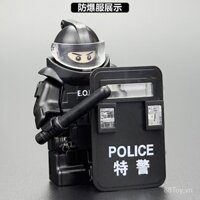 Khối xây dựng tương thích, bộ đồ chống cháy nổ quân đội, mô hình cảnh sát SWAT, đồ chơi giáo dục cho trẻ em, đồ chơi hạt nhỏ