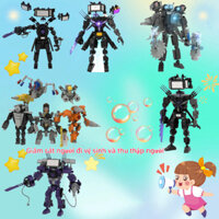 Khối Xây Dựng Tương Thích Lego Nhà Vệ Sinh Người vs Màn Hình Titan TV Người Mô Hình Giáo Dục Lắp Ráp Đồ Chơi explanvn