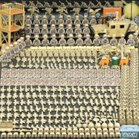 Khối xây dựng tương thích Quân đội Bộ đội sói ma lực lượng đặc biệt Cảnh sát bé trai Lắp ráp binh lính Đồ chơi giáo dục cho trẻ em