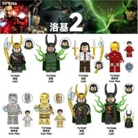 Khối xây dựng tương thích Marvel Series Loki 2 Iron Man, mô hình nhỏ, quà tặng cho trẻ em, đồ chơi TV6206 FCT5