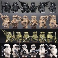 Khối xây dựng tương thích, nhân vật quân đội, ngụy trang, lực lượng đặc biệt, SWAT, đồ chơi giáo dục cho bé trai
