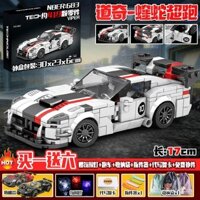 Khối xây dựng xe đua Lamborghini, xe sang trọng, bộ sưu tập xe thể thao Porsche cho bé trai, mô hình lắp ráp cho trẻ em, quà tặng cho bé trai