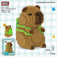 Khối xây dựng Xinzhe Kapibala tương thích với Giáo dục LEGO To Xinzhe khối Capibara tương thích LEGO câu đố đồ chơi Trung Quốc khối ghép đồ chơi lễ hội ghép hạt jimu2.16