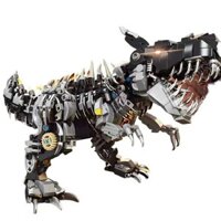 Khối xếp hình giải đố Brain-Teasing, dòng khủng long, Tyrannosaurus cơ học, Công viên kỷ Jura, đồ chơi lắp ráp khổng lồ có độ khó cao